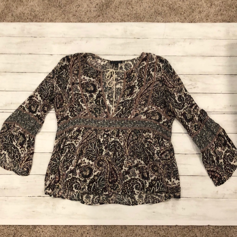 American Eagle Paisley Long Sleeve